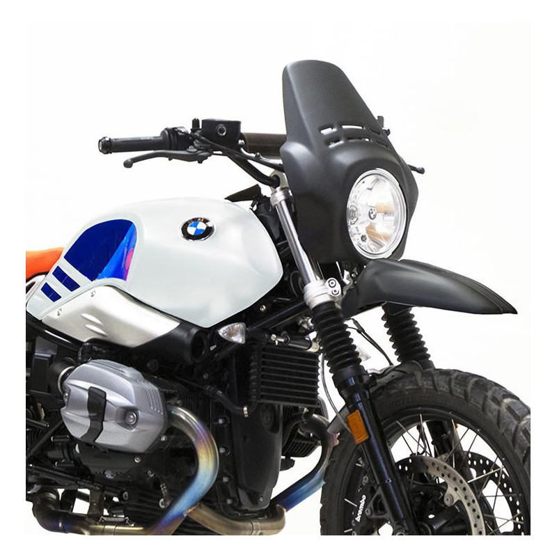  Tête de fourche Fenouil + garde-boue avant pour R nineT Urban GS Noir mat - L'atelier Bleu Motostore
