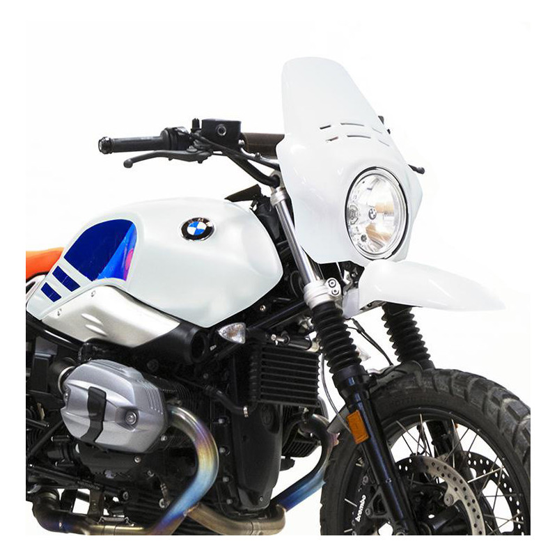 Fenouil fork crown + front mudguard for R nineT Urban GS Light White – L'atelier Bleu Motostore