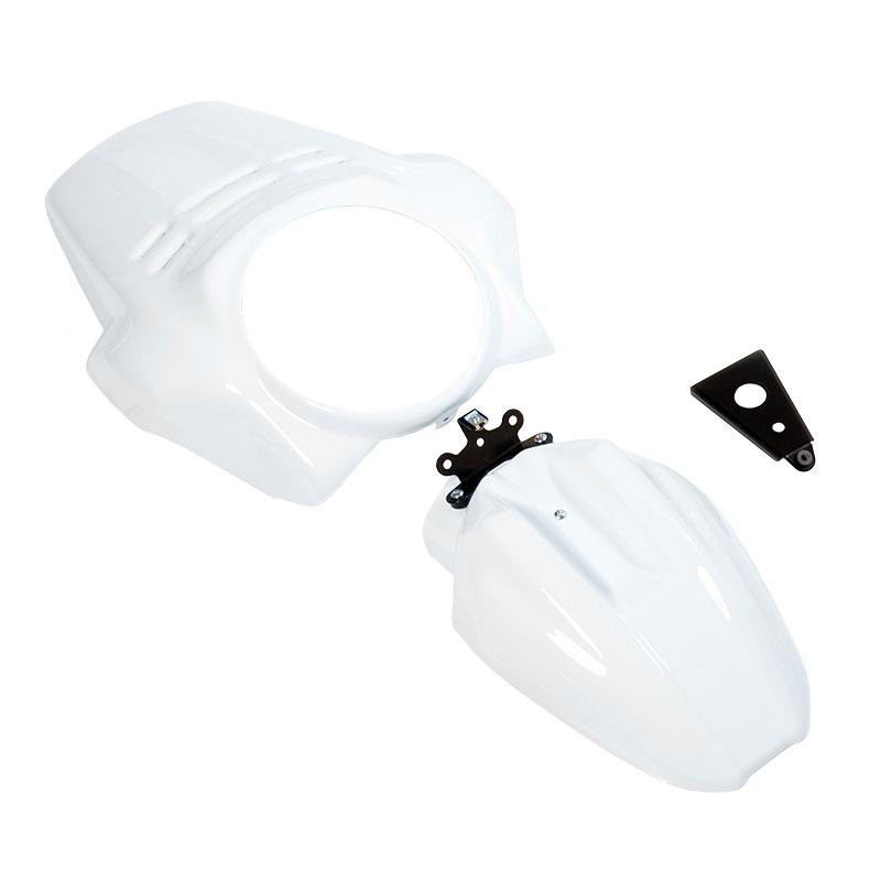 Tête de fourche Fenouil + garde-boue avant pour R nineT Urban GS Blanc Light wight - L'atelier Bleu Motostore