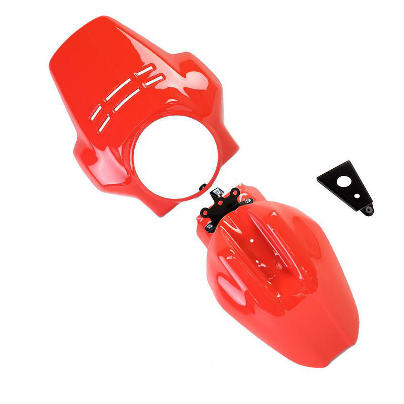 Fenouil fork crown + front mudguard for the R nineT Urban GS Red - L'atelier Bleu Motostore
