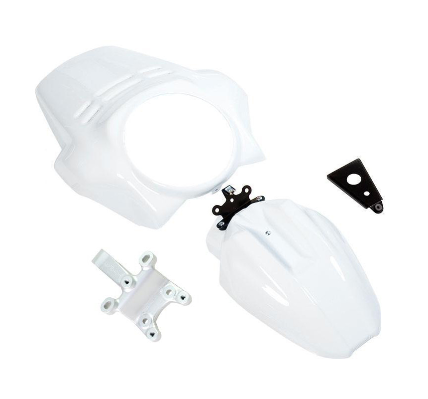 Fenouil fork crown + front mudguard for R nineT Scrambler and Pure Blanc Lightweight – L'atelier Bleu Motostore