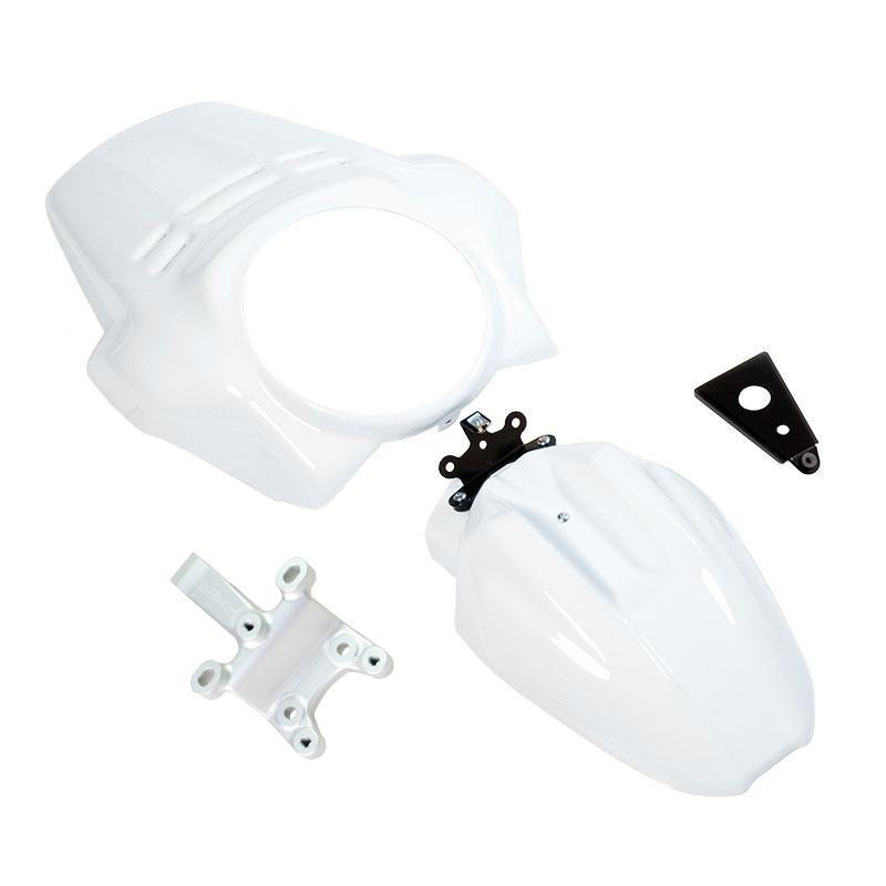 Tête de fourche Fenouil + garde-boue avant pour R nineT Scrambler et Pure Blanc Light wight - L'atelier Bleu Motostore