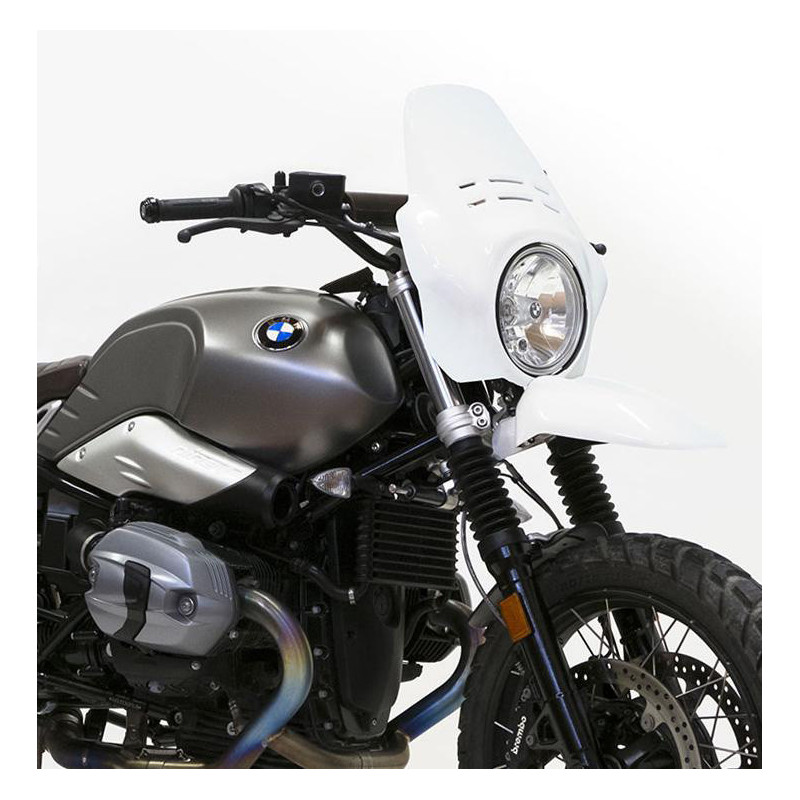  Tête de fourche Fenouil + garde-boue avant pour R nineT Scrambler et Pure Blanc Light wight - L'atelier Bleu Motostore