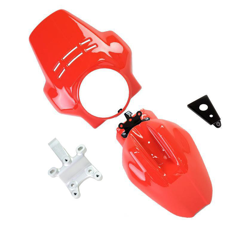 Fenouil fork crown + front mudguard for the R nineT Scrambler and Pure Rouge - L'atelier Bleu Motostore