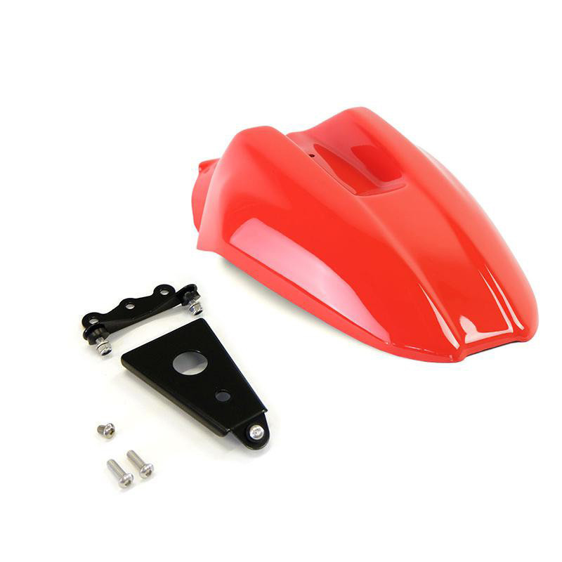 High mudguard for the R nineT Urban GS in red – L'atelier Bleu Motostore