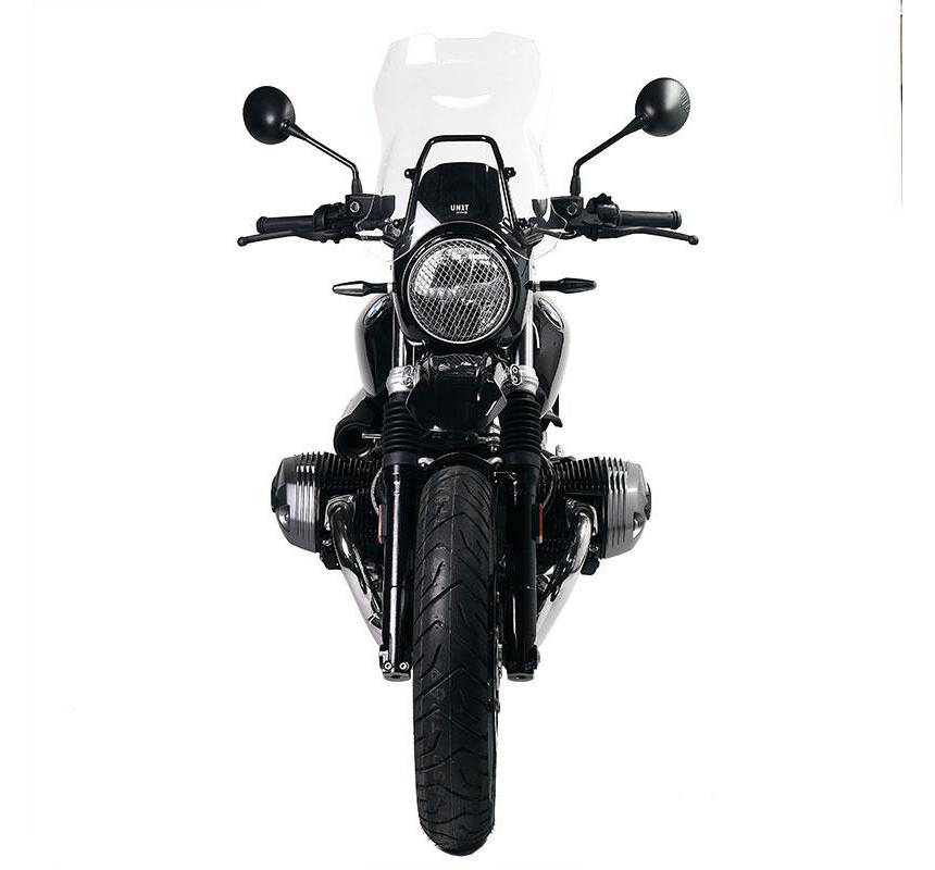  Saute vent XL + support GPS pour R nineT Urban GS Transparent - L'atelier Bleu Motostore