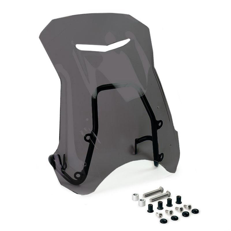 Saute vent + support GPS pour R nineT Urban GS Noir Fumé - L'atelier Bleu Motostore