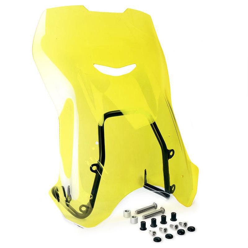 XL Windscreen + GPS Mount for R nineT Scrambler and Pure Yellow - L'atelier Bleu Motostore