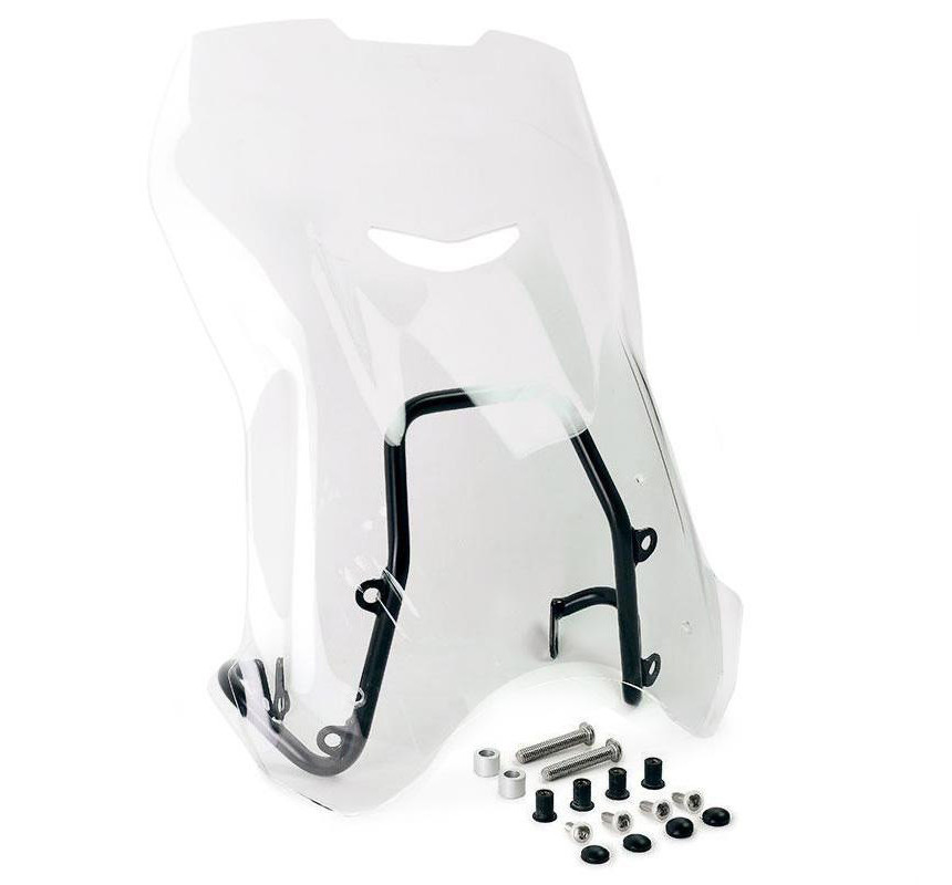 Saute vent XL + support GPS pour R nineT Transparent - L'atelier Bleu Motostore