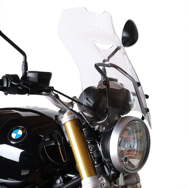  Saute vent XL + support GPS pour R nineT Transparent - L'atelier Bleu Motostore