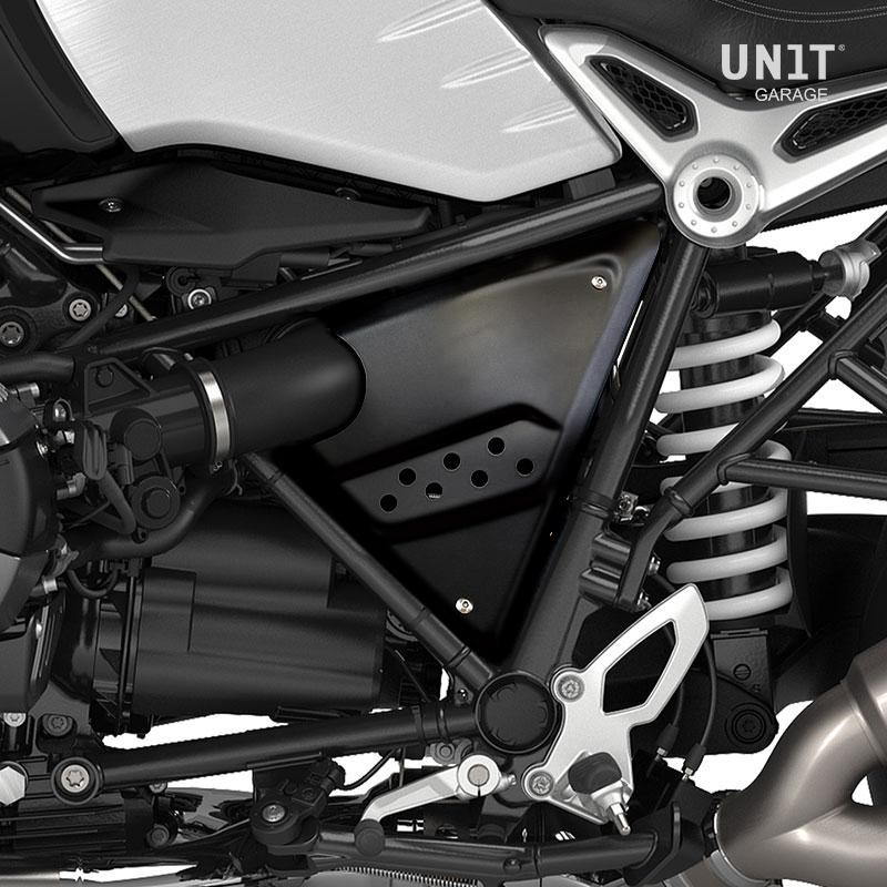  Caches latéraux pour R nineT Noir mat - L'atelier Bleu Motostore