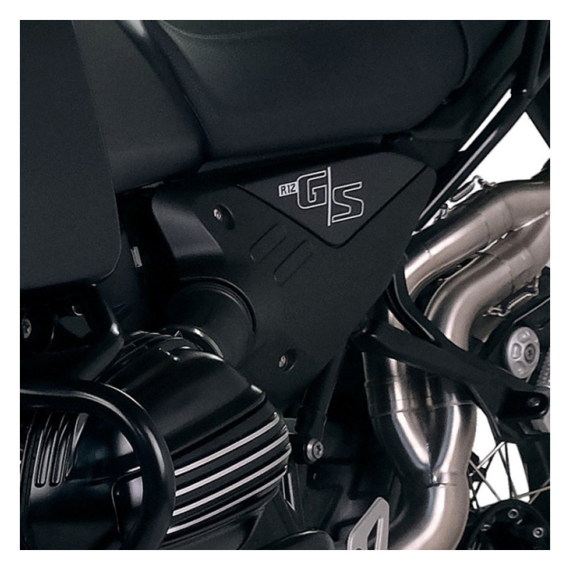 Genuine black side covers for the R 12 G/S – L'atelier Bleu Motostore