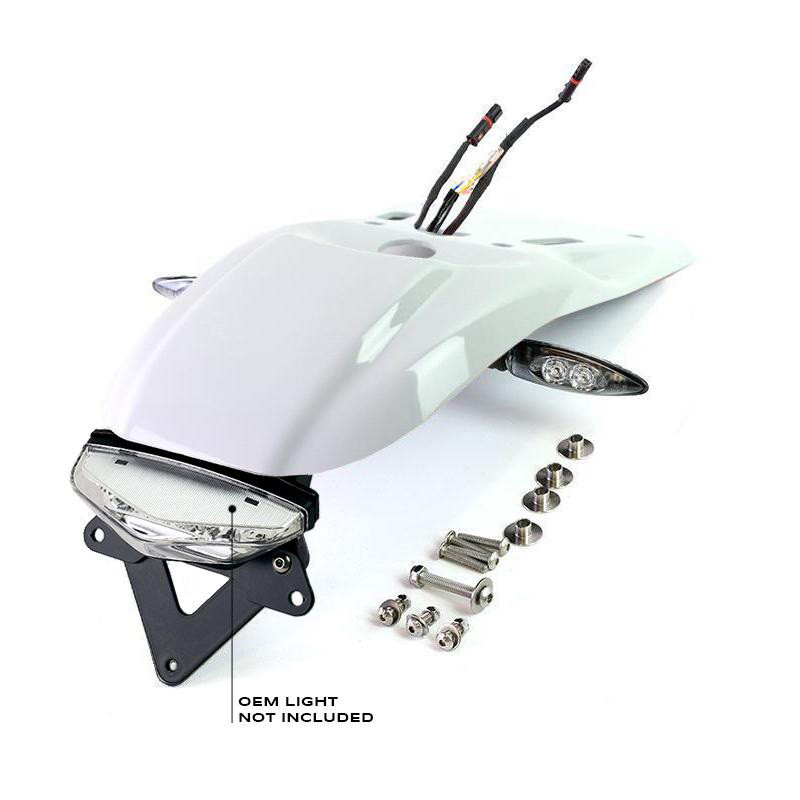 Enduro rear footrest for R nineT White Lightweight - L'atelier Bleu Motostore