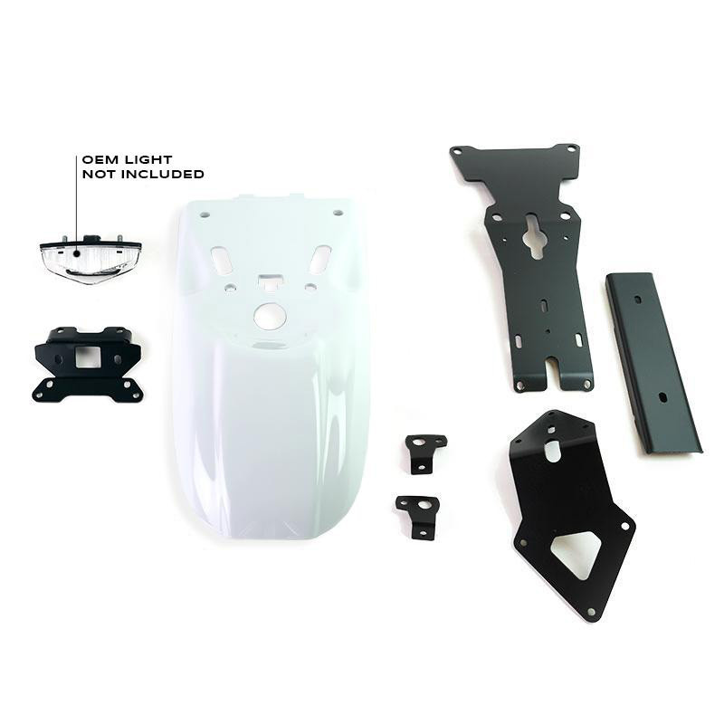Enduro rear footrest for R nineT White Lightweight - L'atelier Bleu Motostore