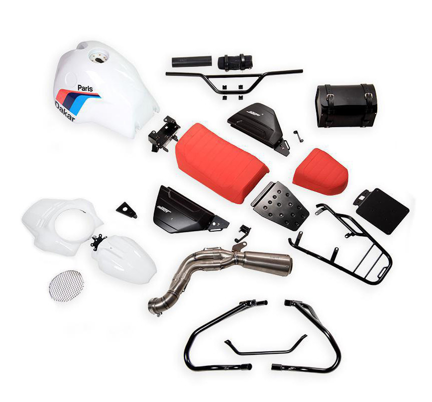 Kit Paris Dakar + accessoires pour R nineT - L'atelier Bleu Motostore