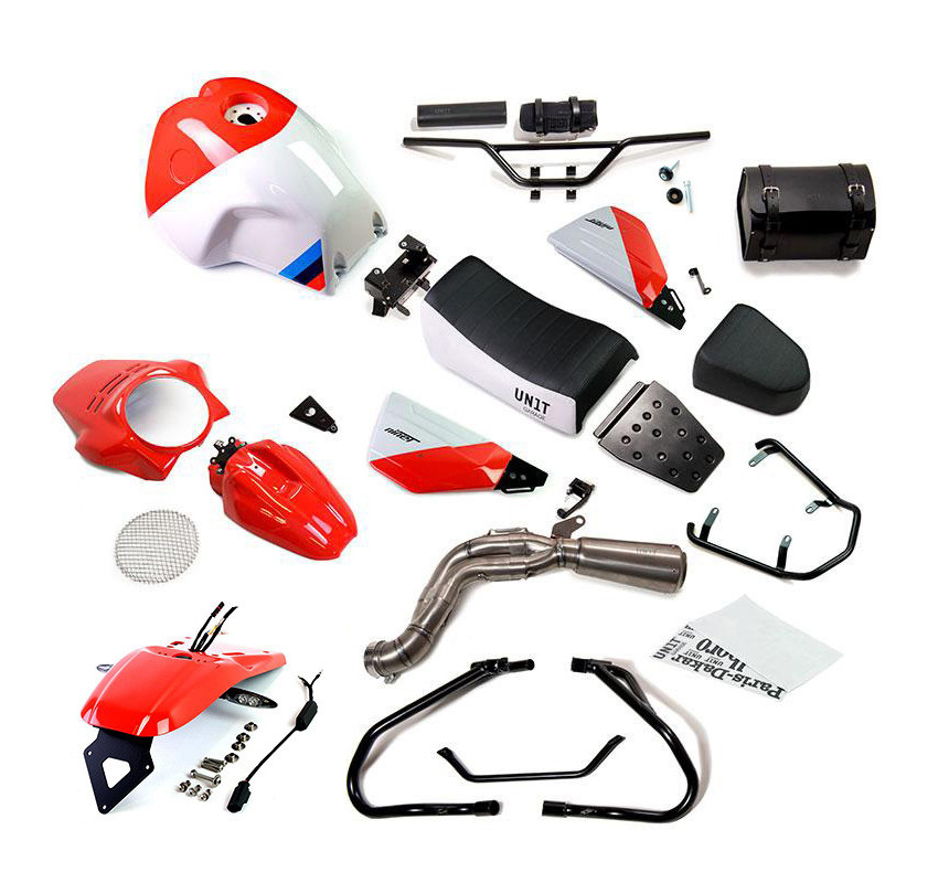 Kit Paris Dakar GR86 + accessoires pour R nineT - L'atelier Bleu Motostore