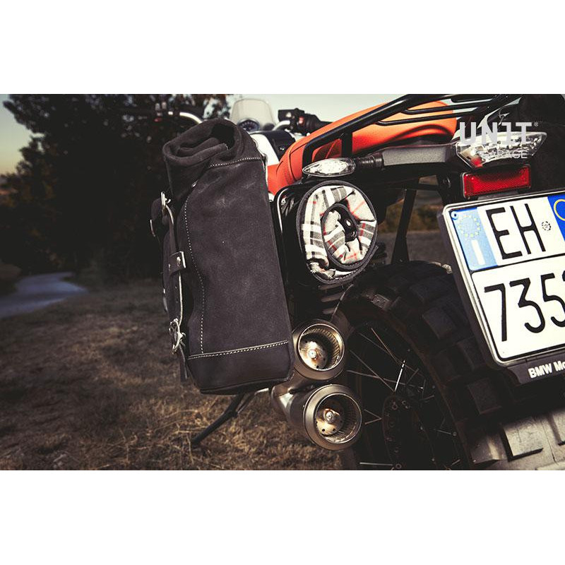  Sacoches latérales en toile + supports pour R nineT - L'atelier Bleu Motostore