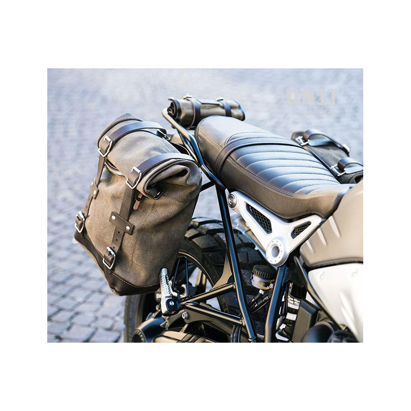 Leather side panniers + mounts for the R nineT – L'atelier Bleu Motostore