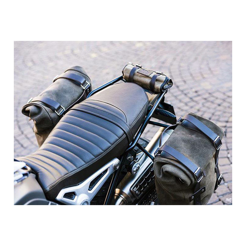 Scram leather side panniers 22L–30L + R nineT mounts – L'atelier Bleu Motostore