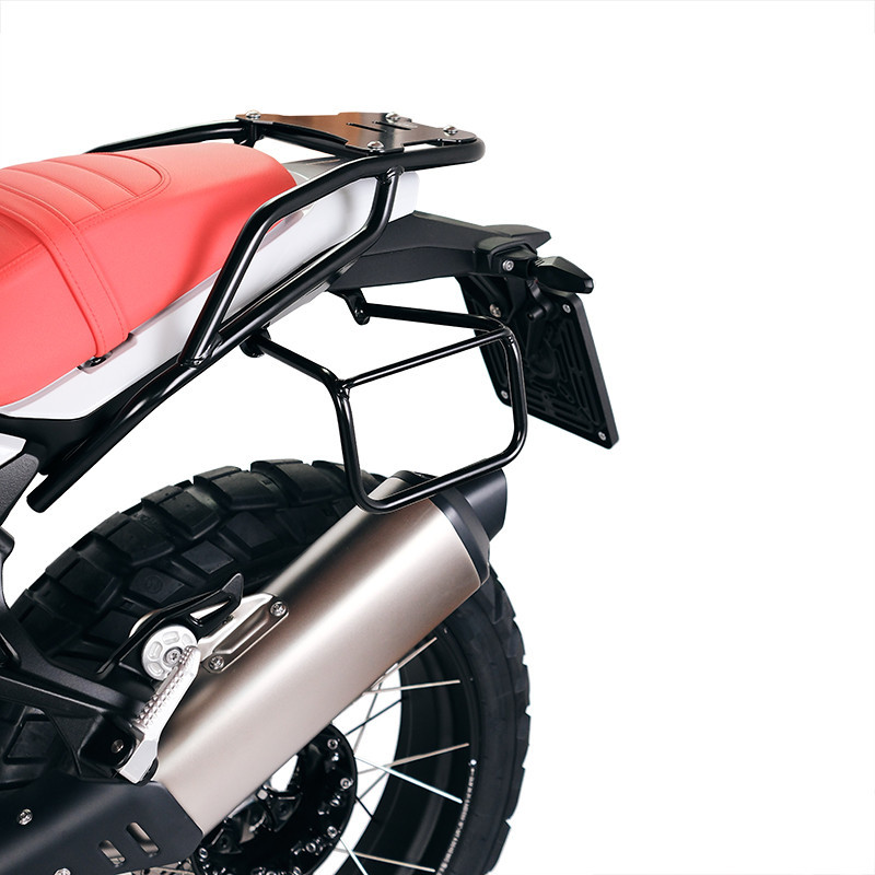 Porte-sacoche latéral en cuir 10L-14L + support gauche pour R 12 G/S - L'atelier Bleu Motostore