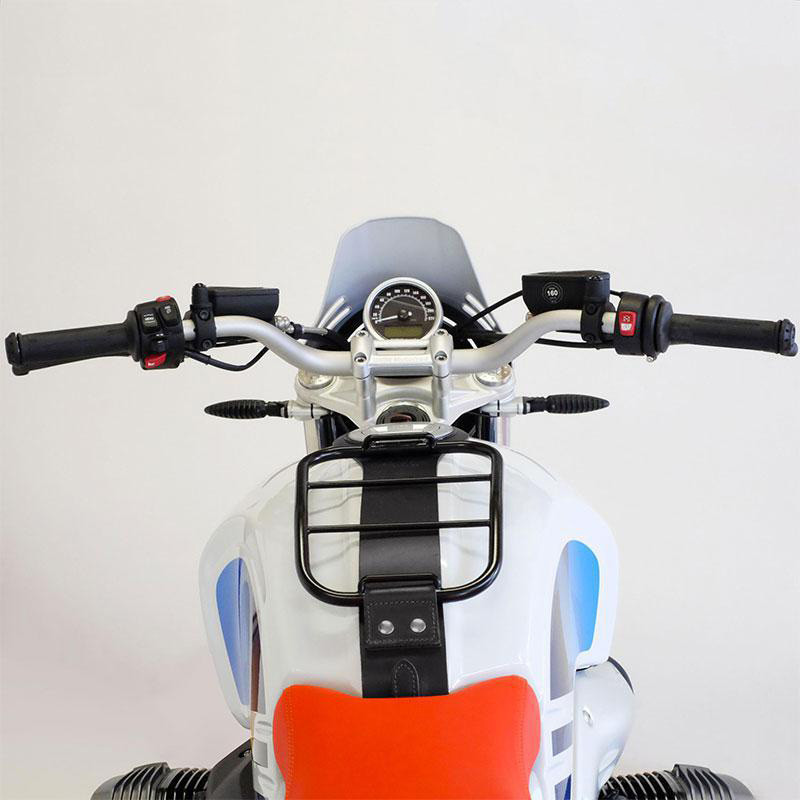  Support sacoche sur réservoir pour R nineT Cuir noir - L'atelier Bleu Motostore