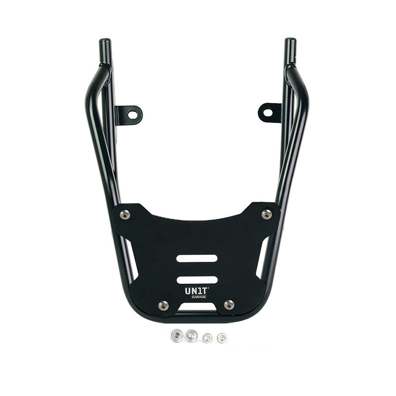 Support top case pour CE 02 Plaque alu noire - L'atelier Bleu Motostore