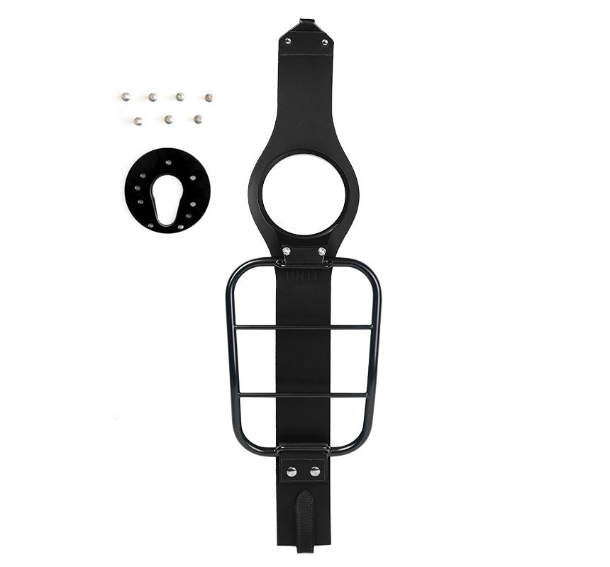 Tank bag holder for R 12 nineT, black leather - L'atelier Bleu Motostore