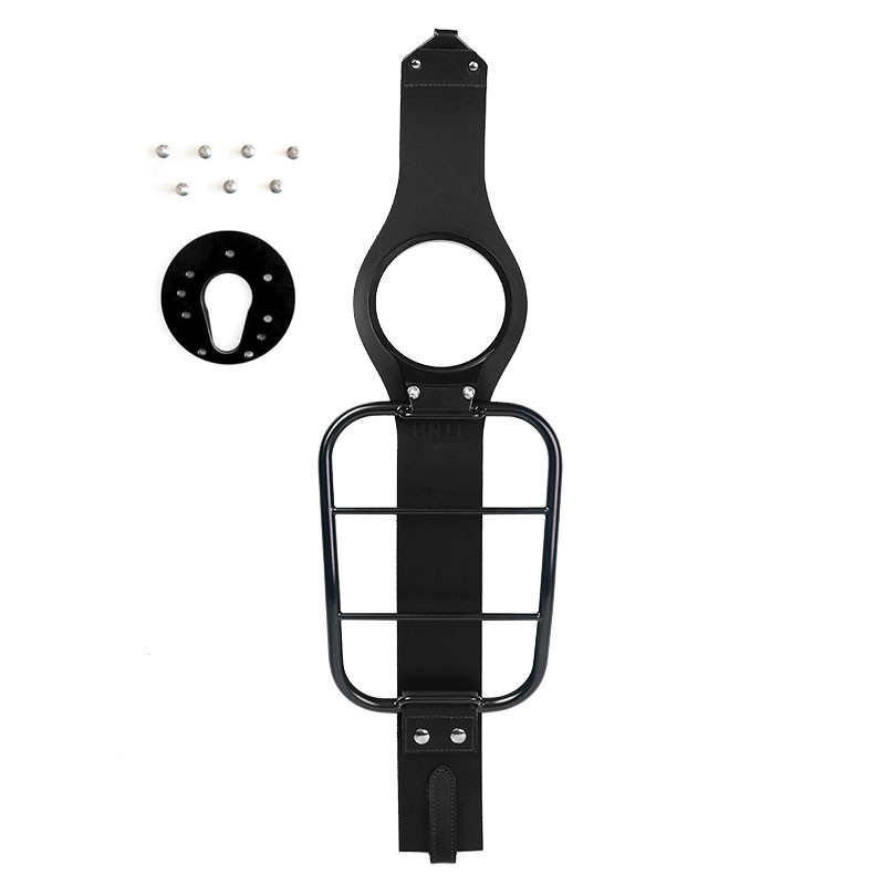 Tank bag holder for R 12 nineT, black leather - L'atelier Bleu Motostore
