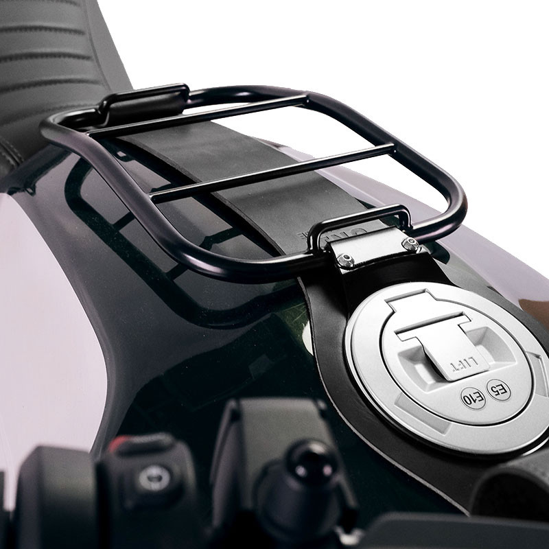 Tank bag holder for R 12 nineT, black leather - L'atelier Bleu Motostore