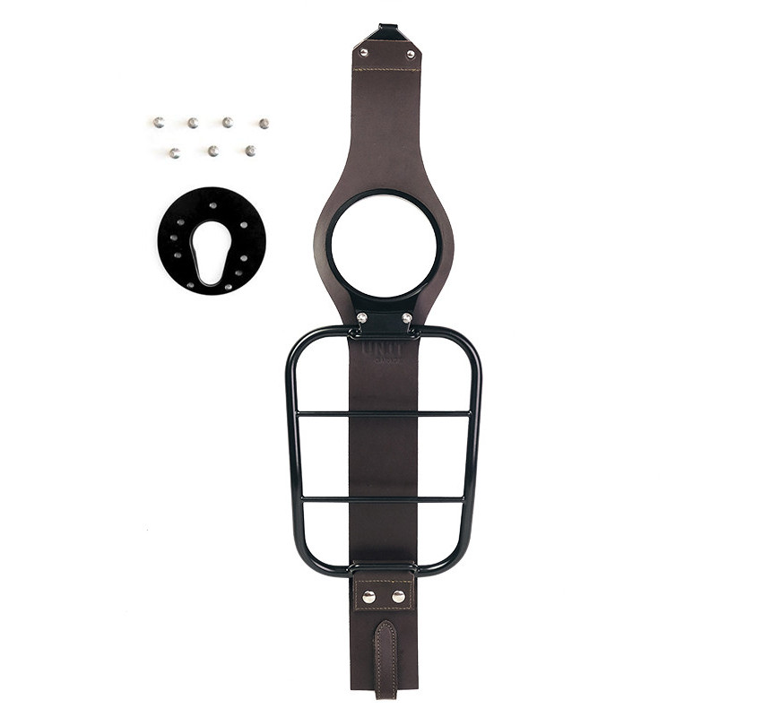 Support sacoche sur réservoir pour R 12 nineT Cuir marron - L'atelier Bleu Motostore