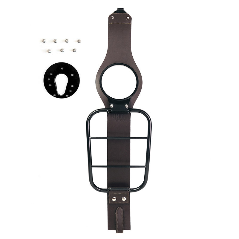 Support sacoche sur réservoir pour R 12 nineT Cuir marron - L'atelier Bleu Motostore