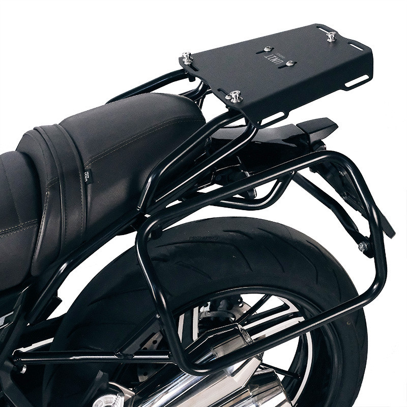  Support top case pour R 12 nineT Plaque alu grand format noire - L'atelier Bleu Motostore