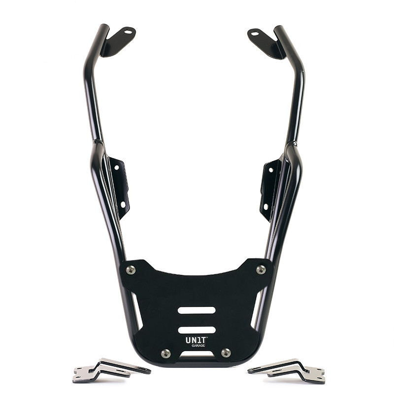 Support top case pour R 12 nineT Plaque alu noire - L'atelier Bleu Motostore