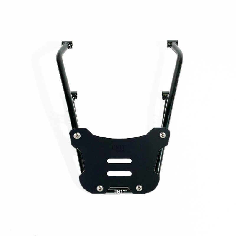Support top case pour R 12 Plaque alu noire - L'atelier Bleu Motostore