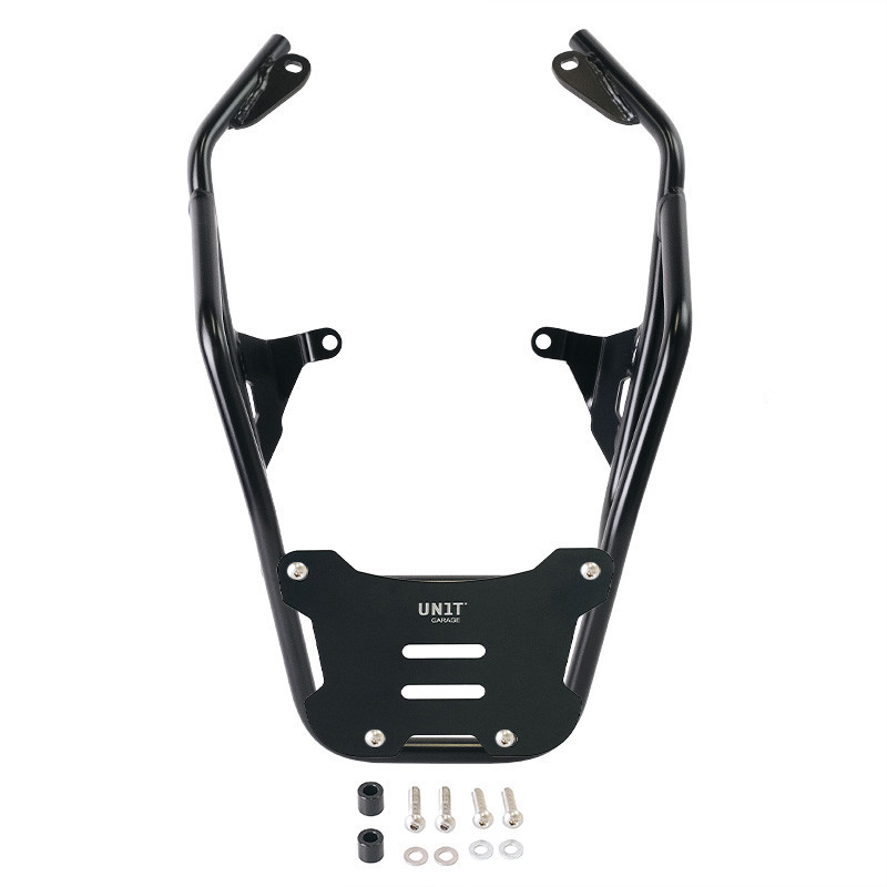 Support top case pour R 12 G/S Plaque alu noire - L'atelier Bleu Motostore