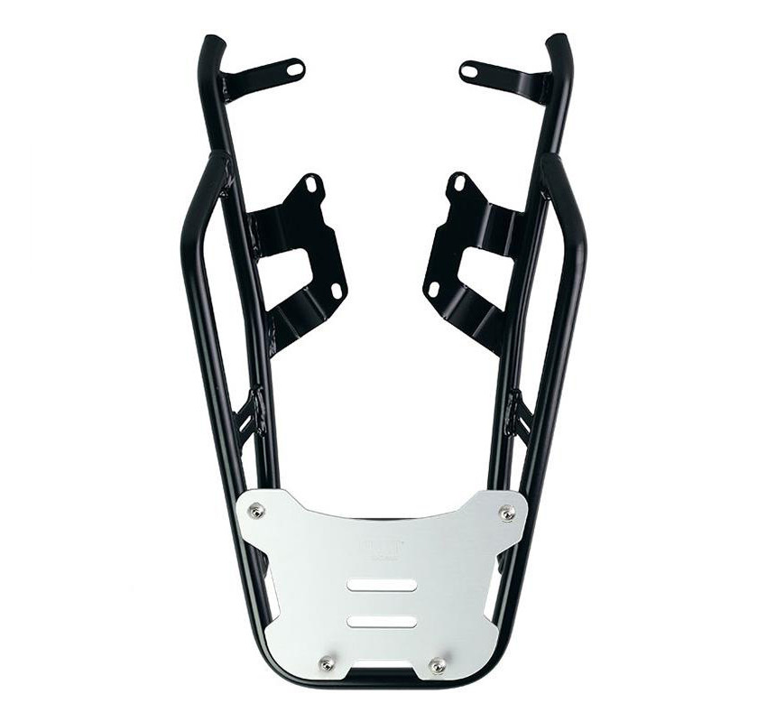 Support top case avec plaque de fixation pour R nineT (noir) Plaque alu - L'atelier Bleu Motostore