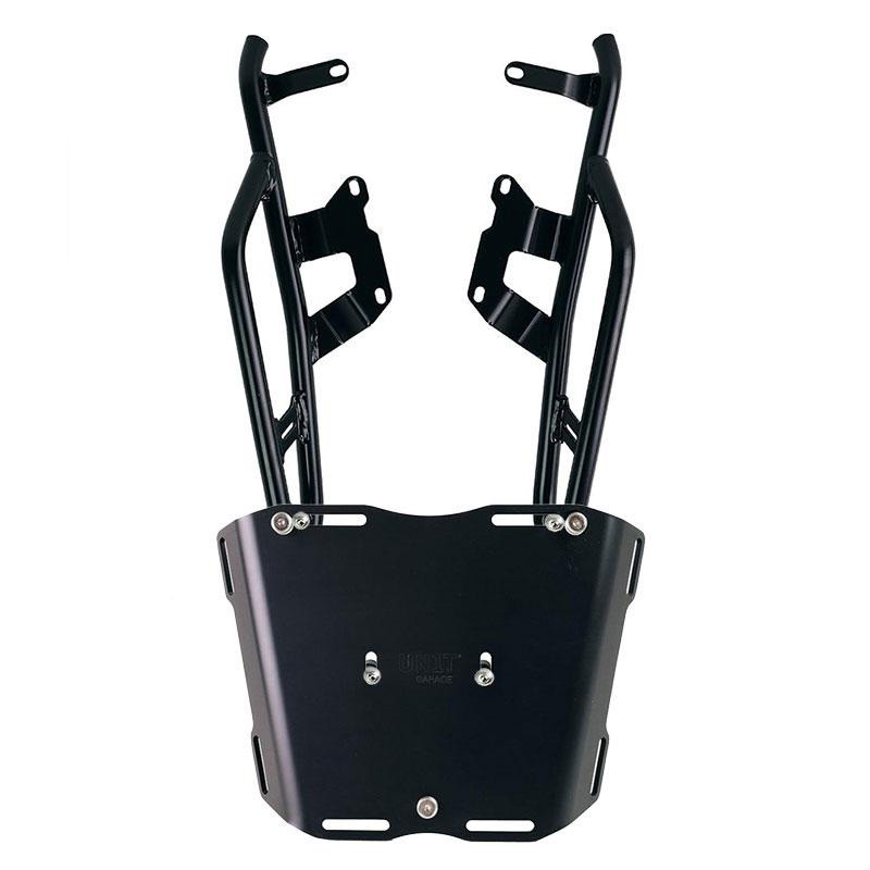 Support top case avec plaque de fixation pour R nineT (noir) Plaque alu grand format noire - L'atelier Bleu Motostore