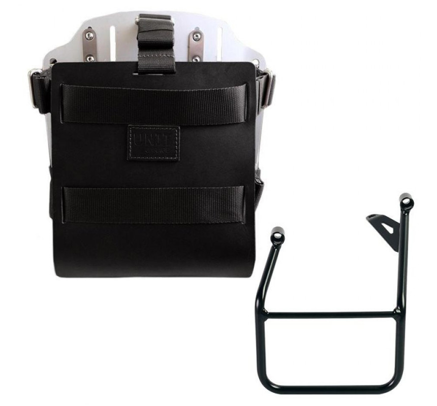 Porte-sacoche latéral en cuir 10L-14L + support gauche pour R 1300GS