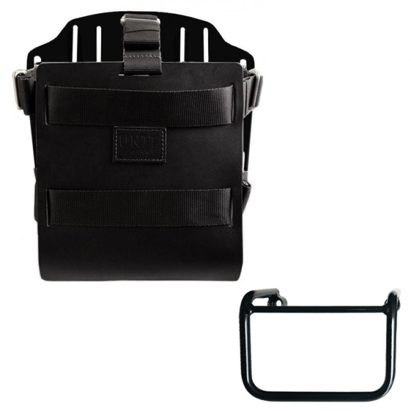10L–14L leather side pannier holder + right-hand bracket for the R 12