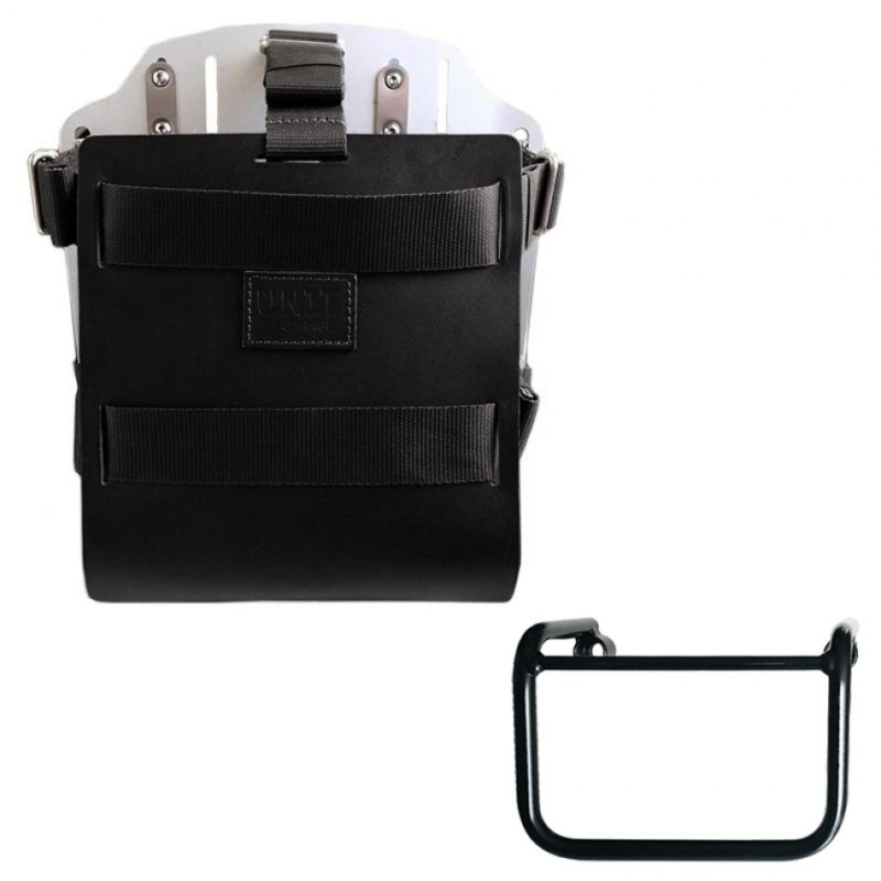 Porte-sacoche latéral en cuir 10L-14L + support gauche pour BMW R 12