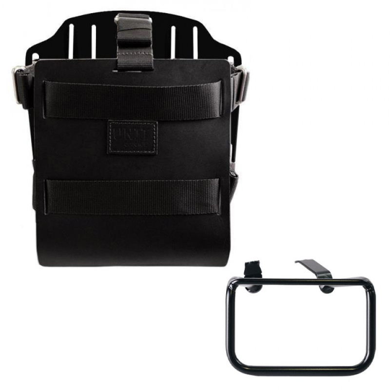10L–14L leather side pannier holder + right-hand bracket for R 12 G/S
