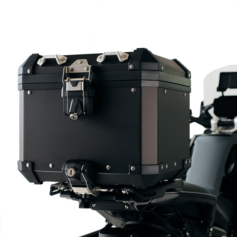 Support top case + plaque pour top case d'origine BMW sur F 450 GS - L'atelier Bleu Motostore