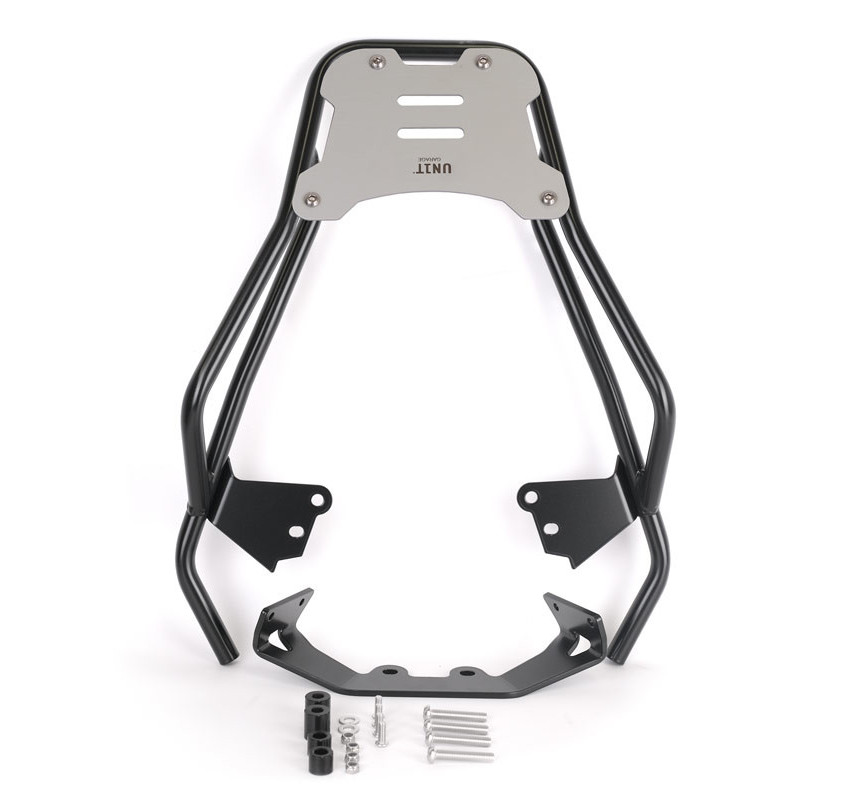 Top case mount for F 450 GS – Aluminium plate – L'atelier Bleu Motostore