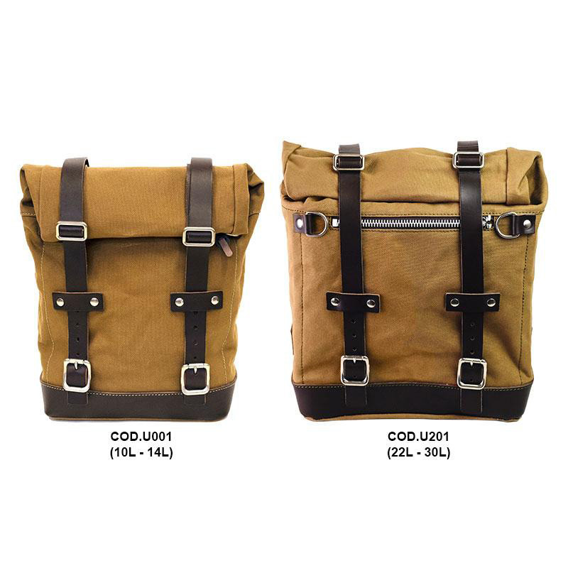  Sacoche latérale Scram en toile 22L-30L + support droit pour F 450 GS - L'atelier Bleu Motostore