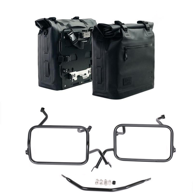 Khali TPU side panniers 35L–45L + Atlas mounts for the F 450 GS – L'atelier Bleu Motostore