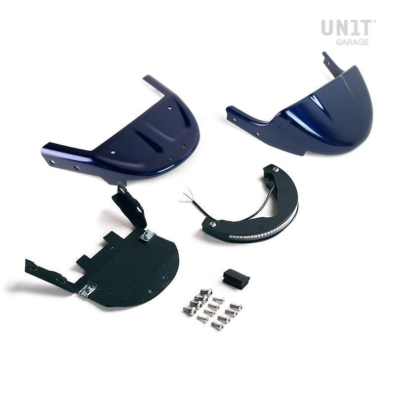 Single-seat rear footrest for the R nineT, Dark Blue – L'atelier Bleu Motostore