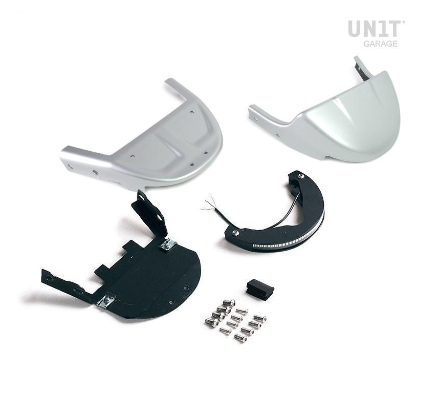 Single-seat rear footrest for the R nineT, Grey - L'atelier Bleu Motostore