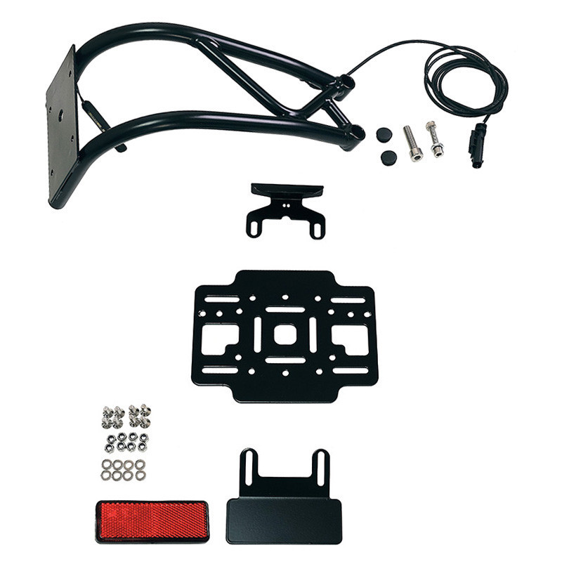 Low-profile number plate holder for the R 12 USA - L'atelier Bleu Motostore