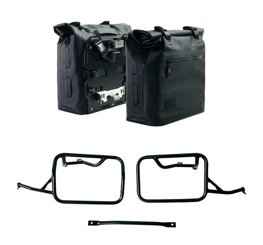Sacoches latérales Khali en TPU 35L-45L + supports verrouillables pour