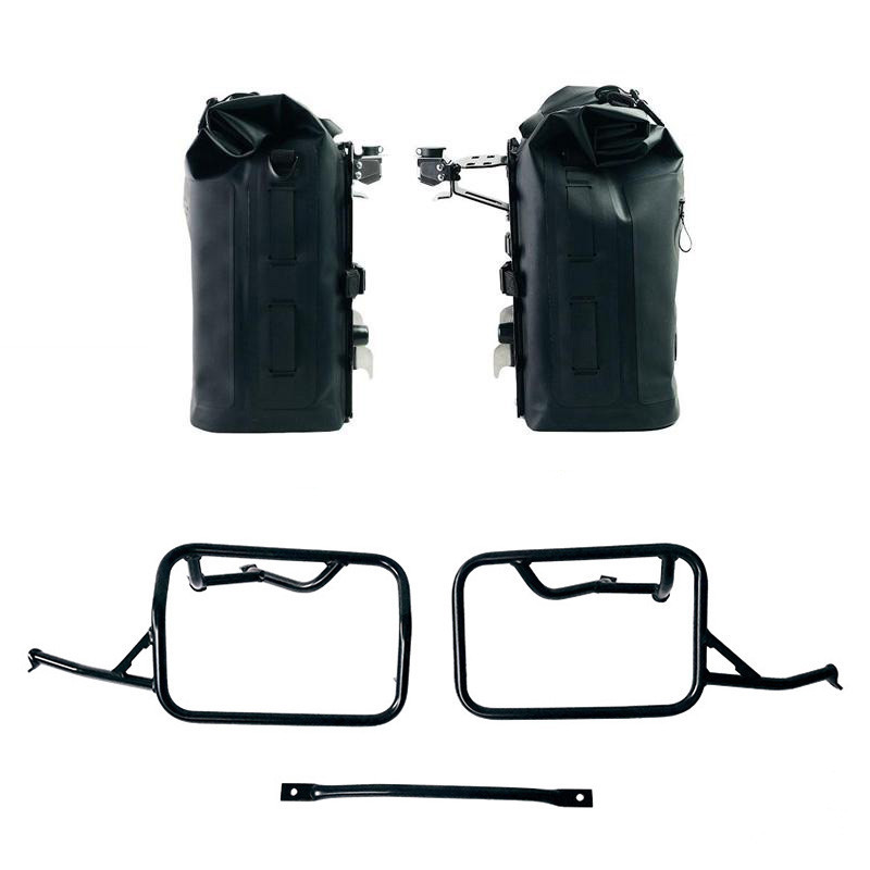 Sacoches latérales Khali en TPU 35L-45L + supports verrouillables pour